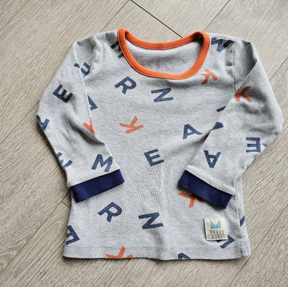 ✨ 3/$10✨ Letter Cotton Pj Top